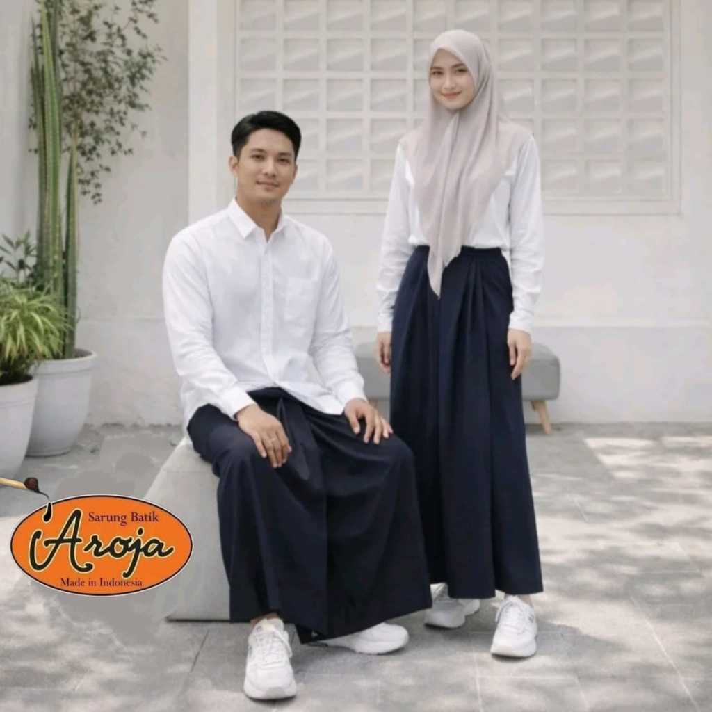 Sarung Goyor Santri Hitam Polos Sarung Goyor Rayon Polos Santri Putra/Putri warna Terbaru