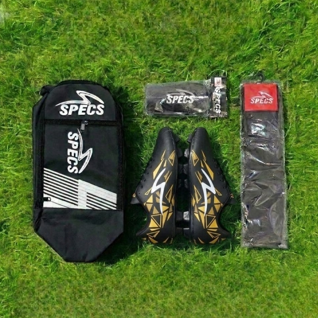 Sepatu Bola Anak Specs Speedblaze Paket Komplit 4 ( Tas jinjing, kaos kaki, deker )