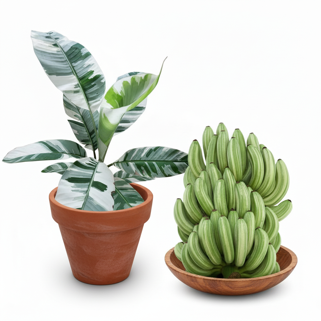 Banana Musa Florida Pisang Varigata Tanaman Hias Indoor Estetik Siap Kirim Tanaman Sehat Murah Berku