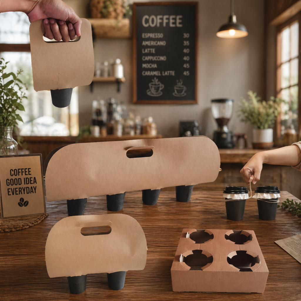 Paper Cup Holder Take Away Tatakan Gelas Coffee