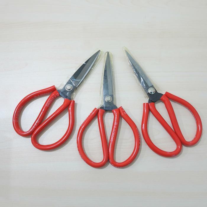 Gunting Kodok Serbaguna Merah / Gunting Seng / Kulit / Kertas / Kulit / Kain (Tajam dan Kuat)