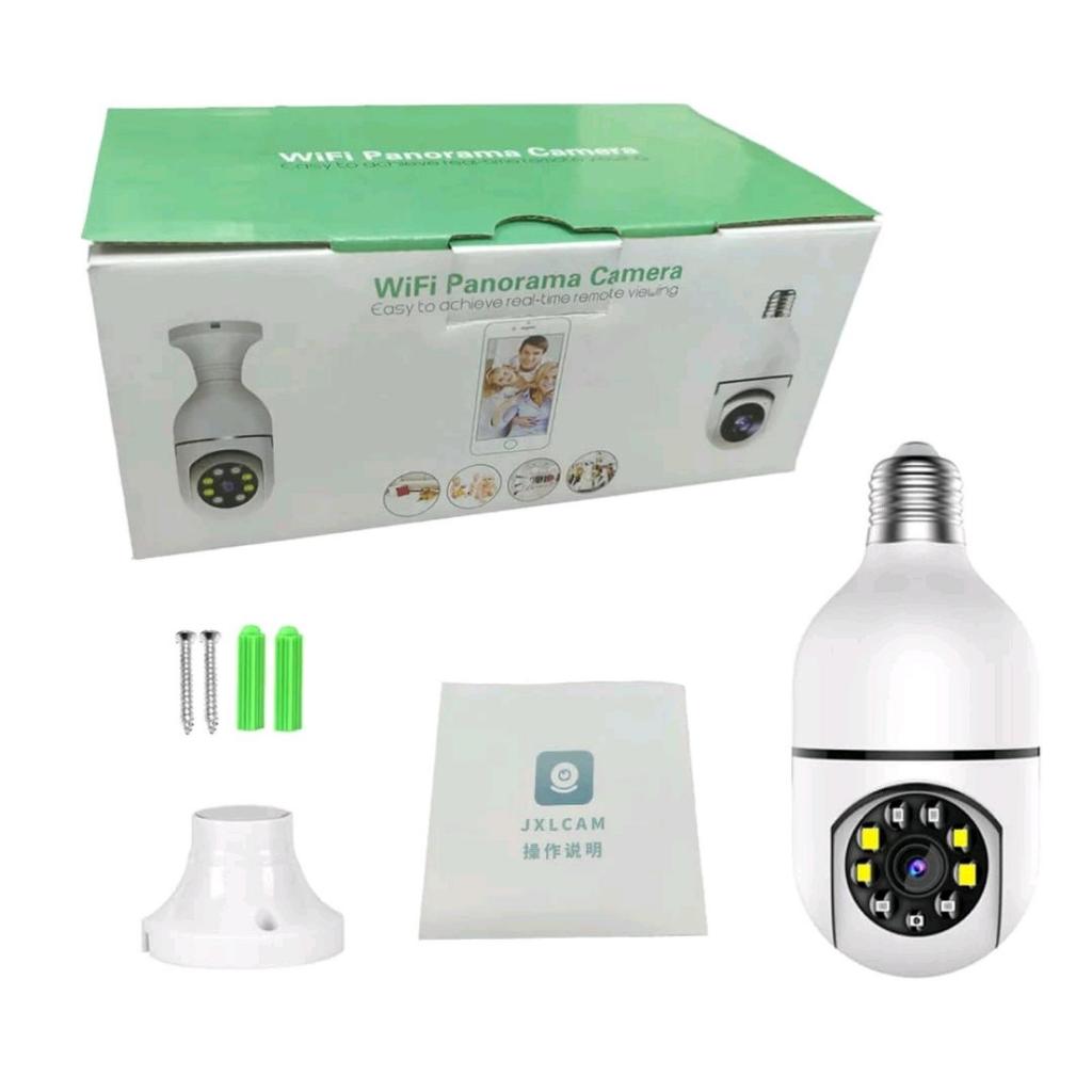 IP CCTV Camera Wifi 8MP V380 Pro IP Kamera Bohlam 360 Derajat Panorama - CCTV BOHLAM Unitech