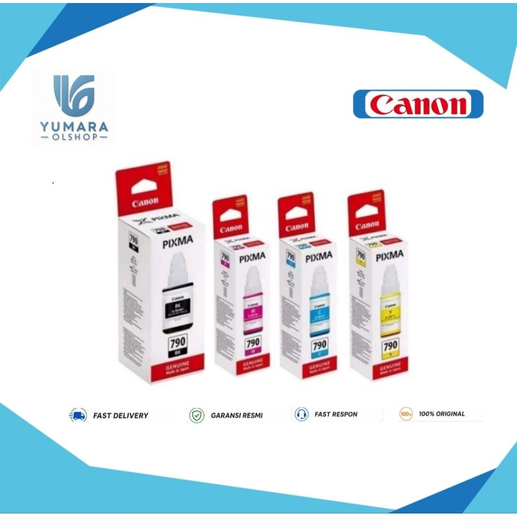 Tinta Canon GI 790 Printer G1010 G2010 G3010 Original