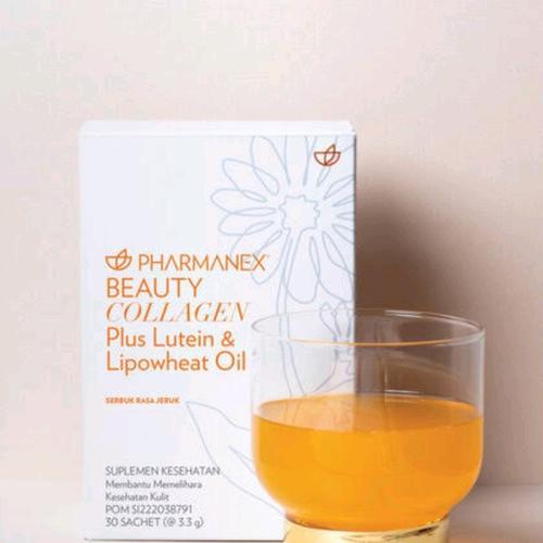 Nu Skin®️ Suplemen Vitamin Kulit Beauty Collagen Rasa Jeruk 30 scht
