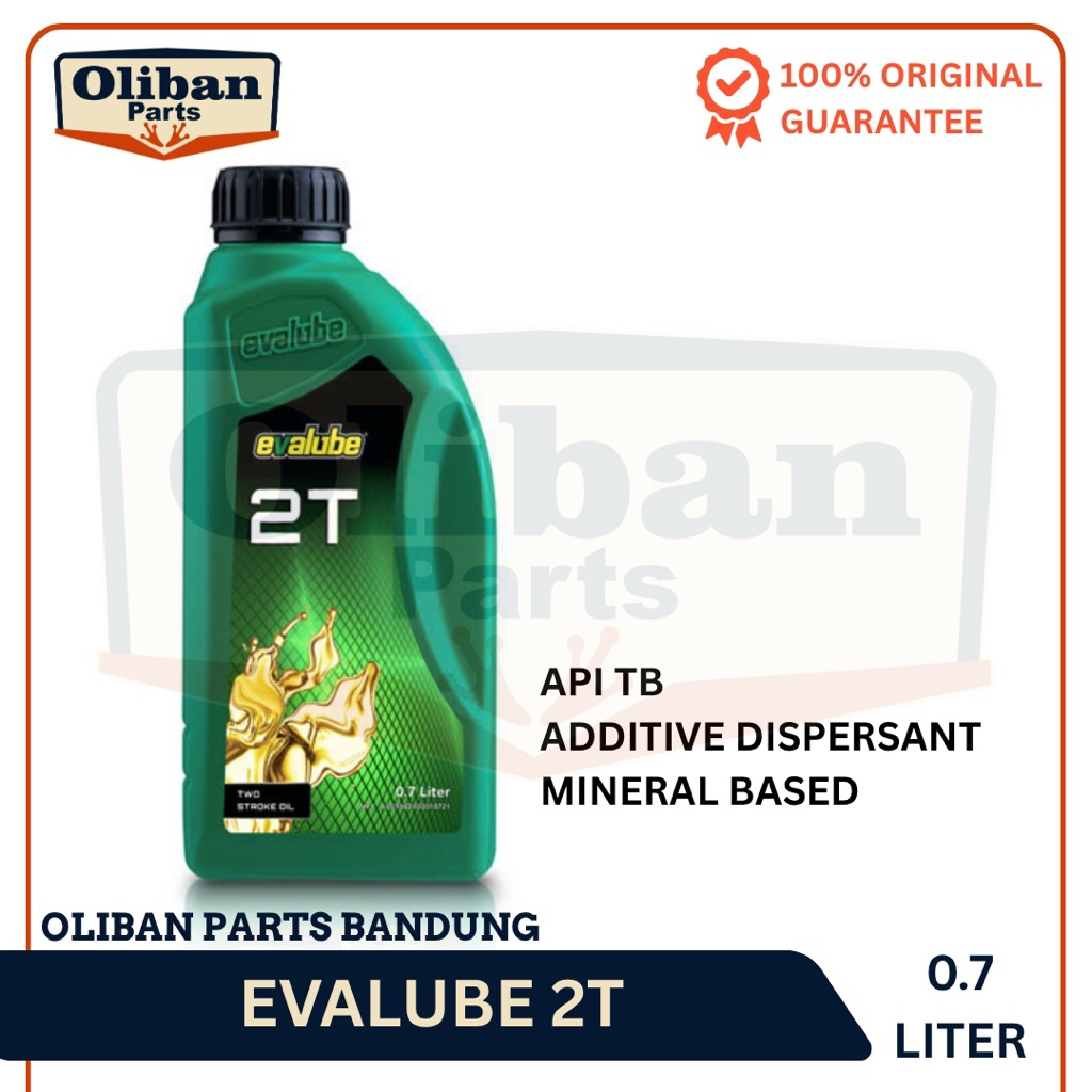 OLI SAMPING MOTOR 2 TAK EVALUBE 2T HIJAU 700ML ORIGINAL API TB MINERAL BASED OLSAM EVALUBE HIJAU RX 