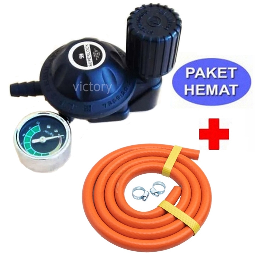 Regulator Superlock Putar GRS02 Superlock GASCOMP Manometer
