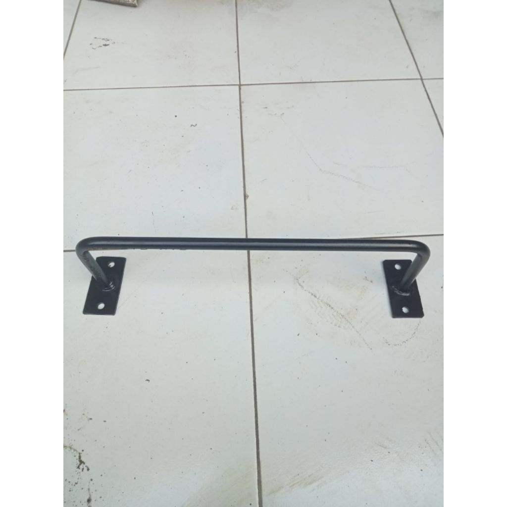 Pijakan Anak Tangga Dinding / Handle Pegangan Pintu Besi Behel / Gantungan Hanger Baju Serbaguna