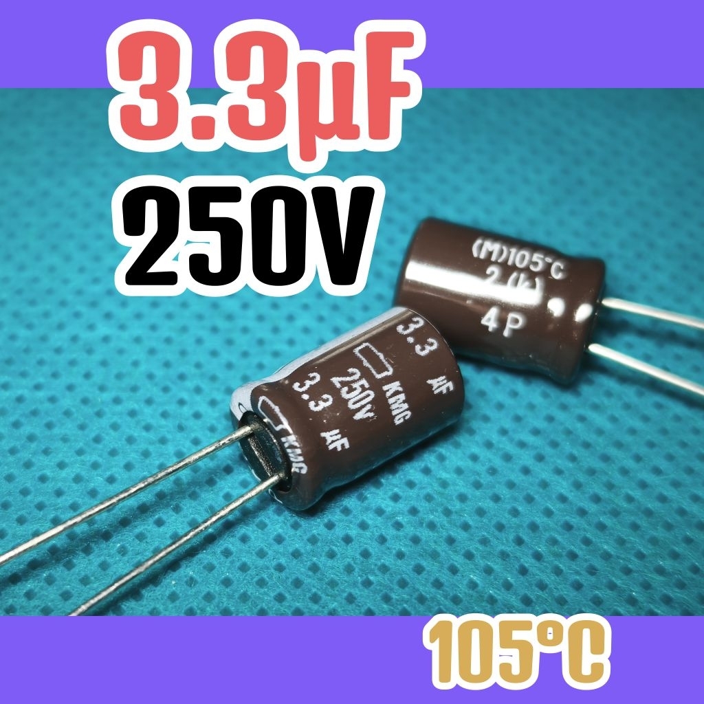Kapasitor capasitor elko elco 250v 3.3uf 3,3uF 250v 3.3 uf 3,3 uF 250 v 250volt 3.3uF 3,3uF ORIGINAL