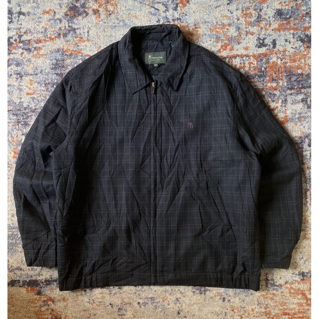 Work Jacket wool tartan Manstar