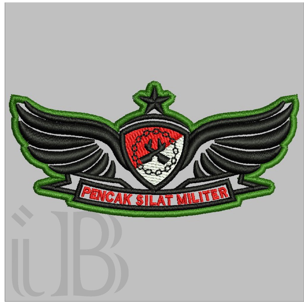 171 BREVET WING PSM PENCAK SILAT MILITER PDL TNI AD PERKERAS MIKA BORDIR EMBROIDERY GIB
