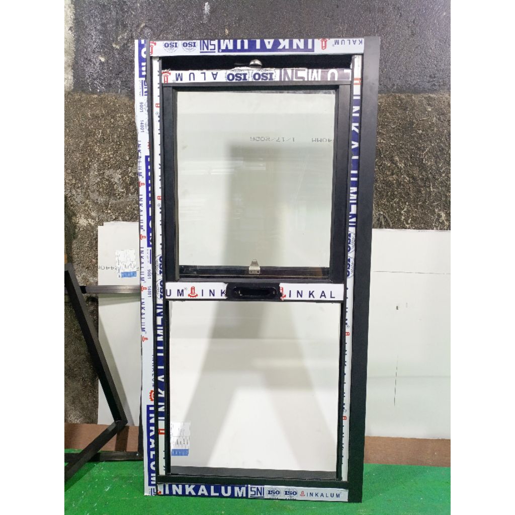 JENDELA SLIDING VERTIKAL KUSEN ALUMINIUM 3INCH