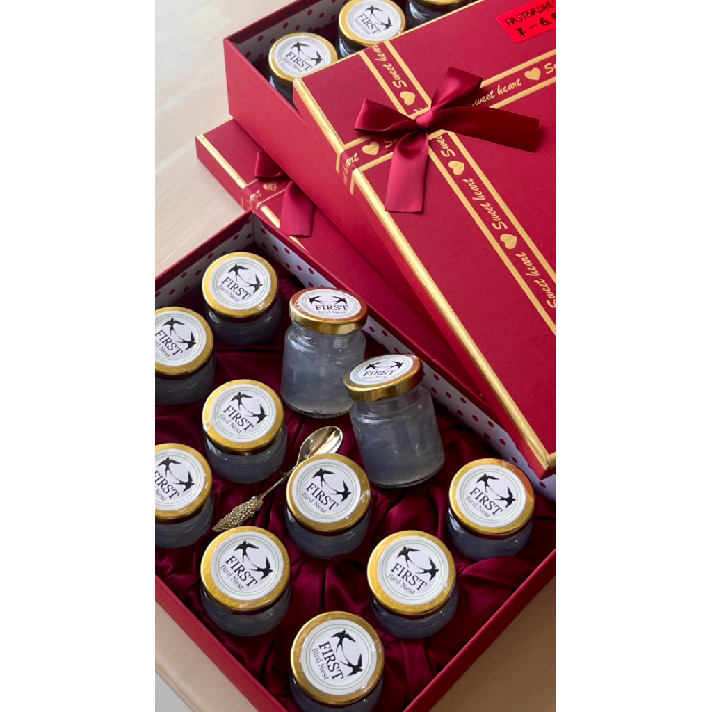Sup Sarang Walet Premium 80ml 95% Walet Isi 12 Botol Gift Box