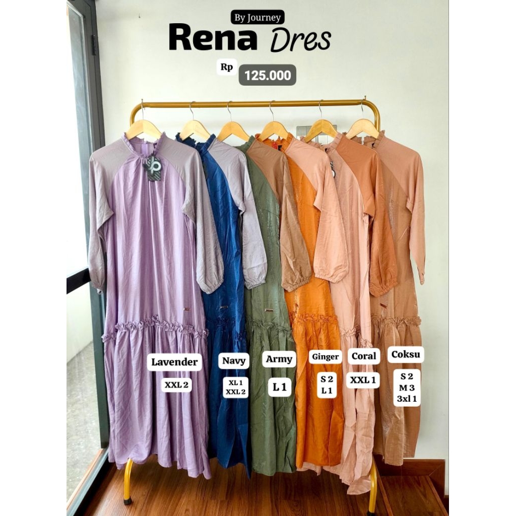 PROMO GAMIS WANITA RENA DRESS BY JOURNEY