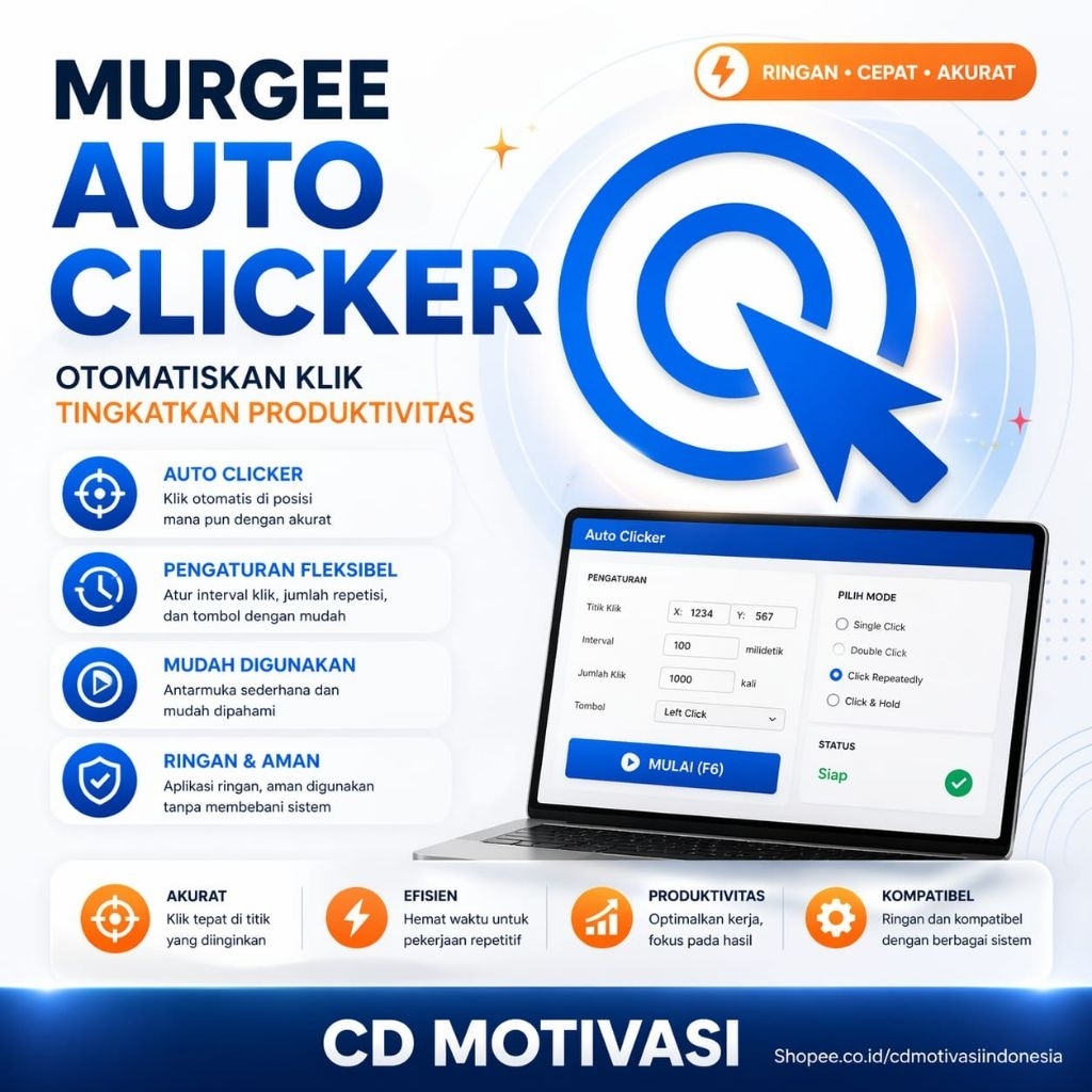 MurGee Auto Clicker Pro - Aplikasi Otomatis Klik Mouse Di Windows - Mouse Auto Kliker