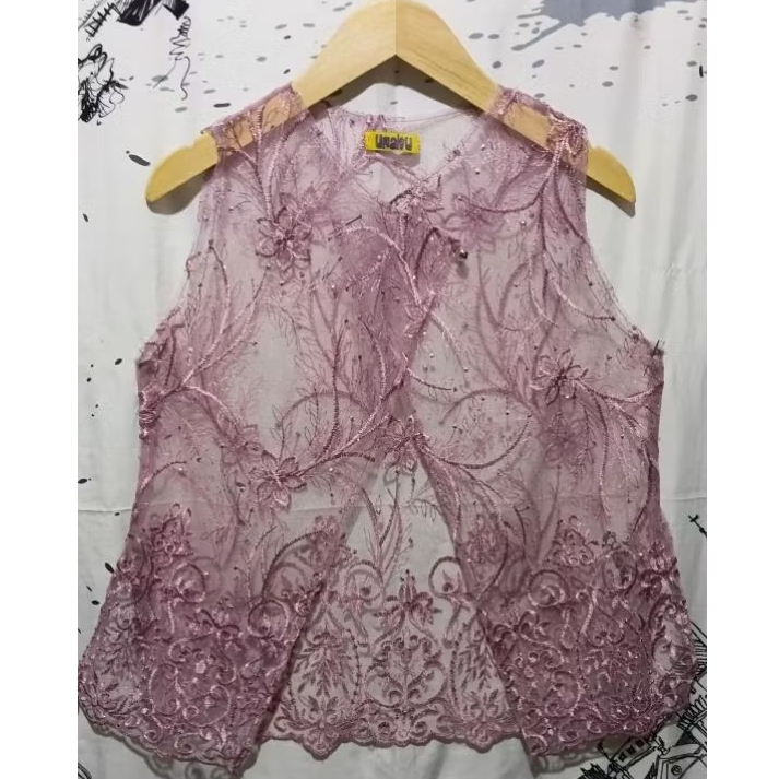 Vest brukat wanita/Ld 98/panjang 64/move/Rompi Brukat wanita dewasa/Rompi cantik/baju lebaran