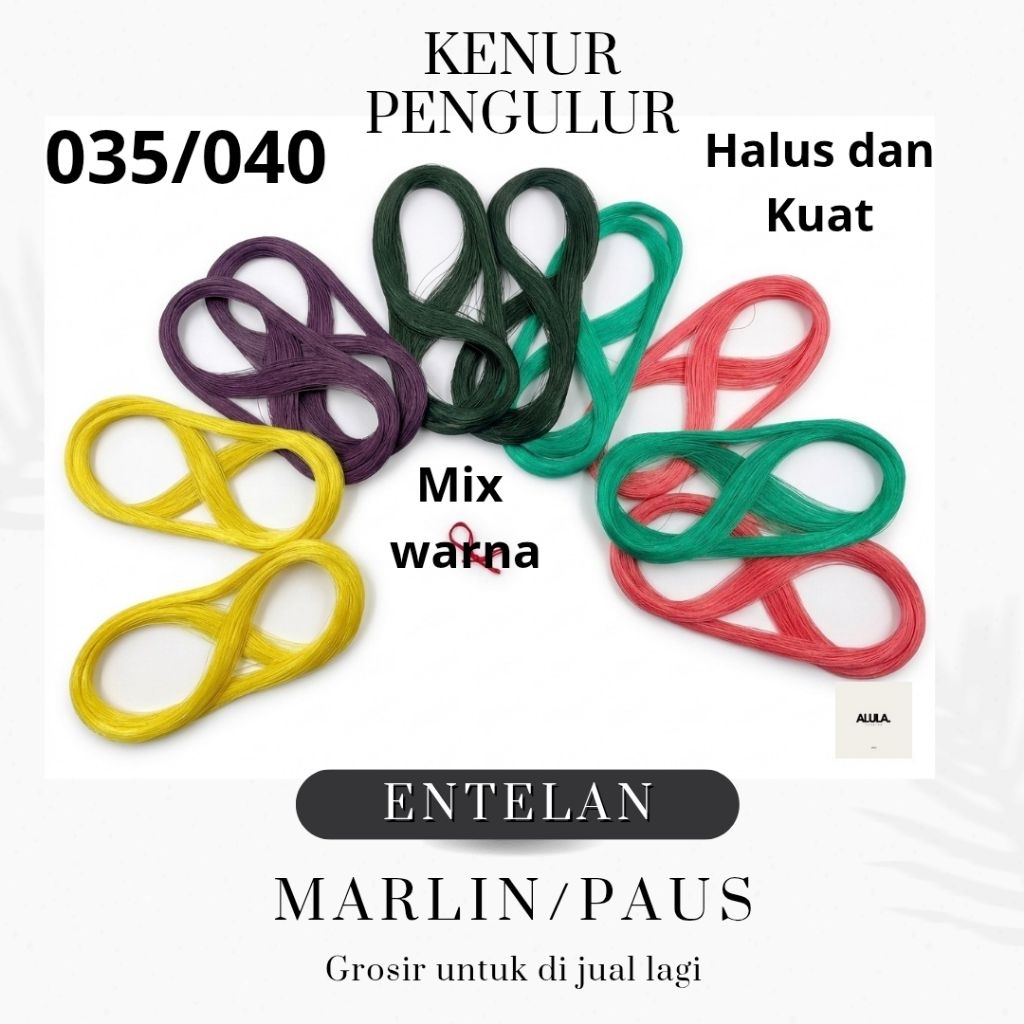 kenur layangan / senar layang layang marlin mix warna