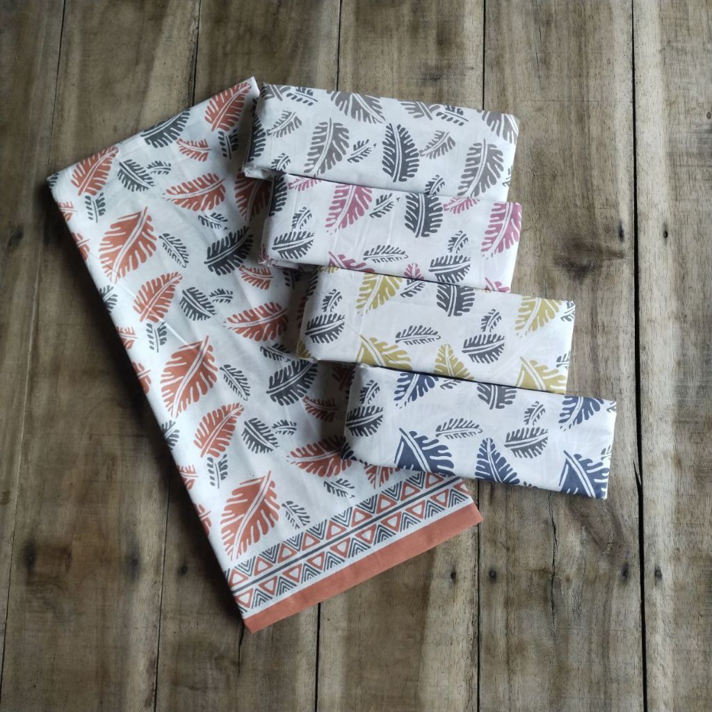 depot kain batik premium Pekalongan panjang seragam fashion batik motif daun pisang