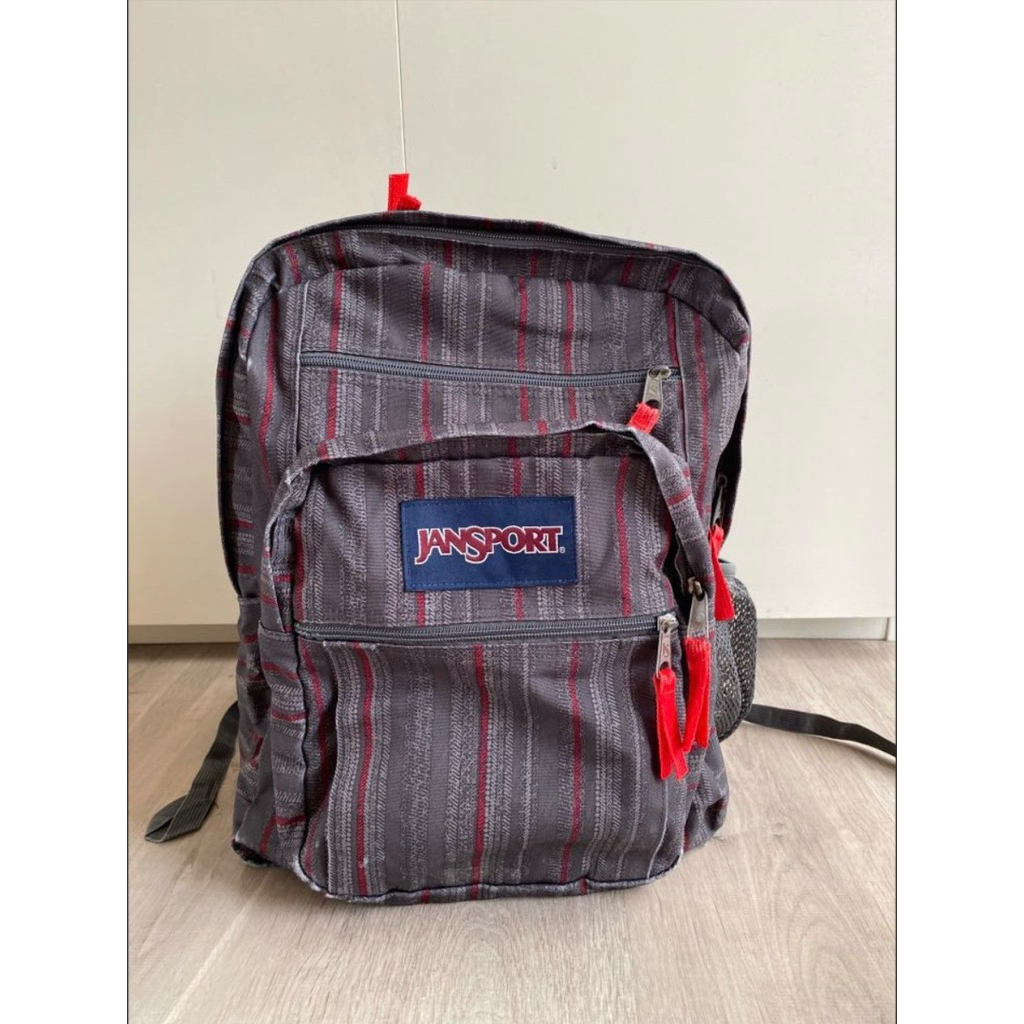 Tas Jansport Backpack Original (Black+Orange)
