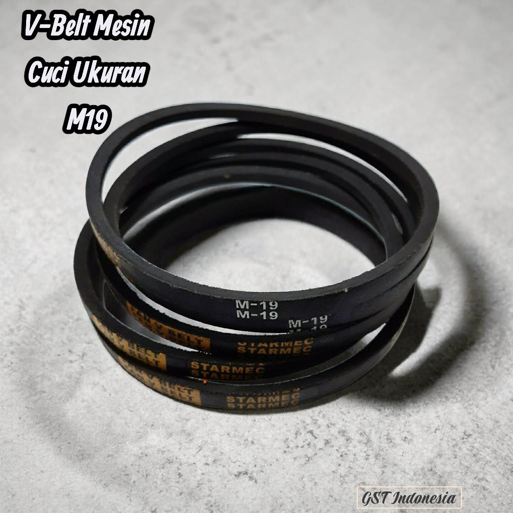V-Belt Mesin Cuci M19 Starmec - Vanbelt Tali Karet Dinamo Mesin Cuci 2 Tabung M-19
