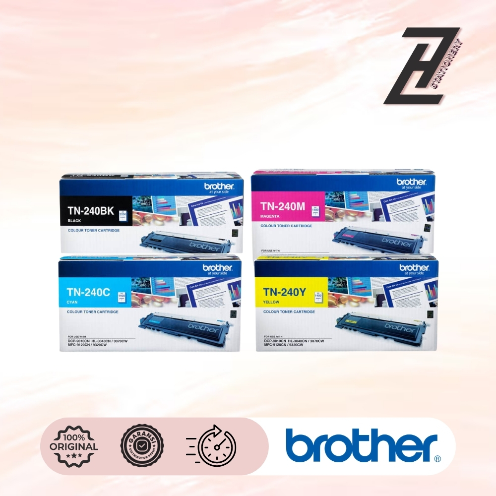 BROTHER ORIGINAL TONER TN240 TN-240 BKCMY For Printer HL-3040CN 3045CN 3070CW | DCP-9010CN | MFC-912