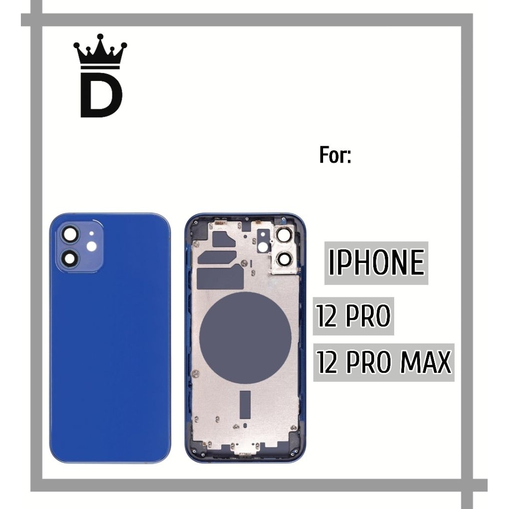 HOUSING CASING IPHONE 12 PRO/PRO MAX FULLSET