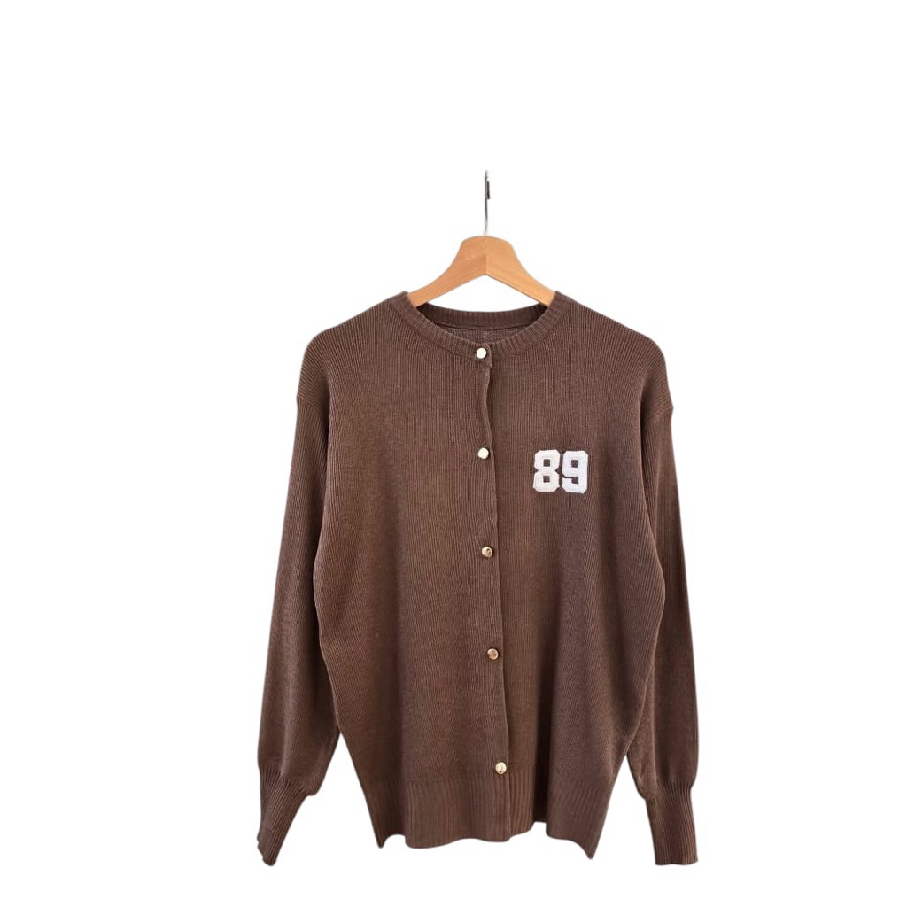 89 Knite Bordir Outer Rajut - Rajut Cewe Cowo - Cardigan Outer Unisex