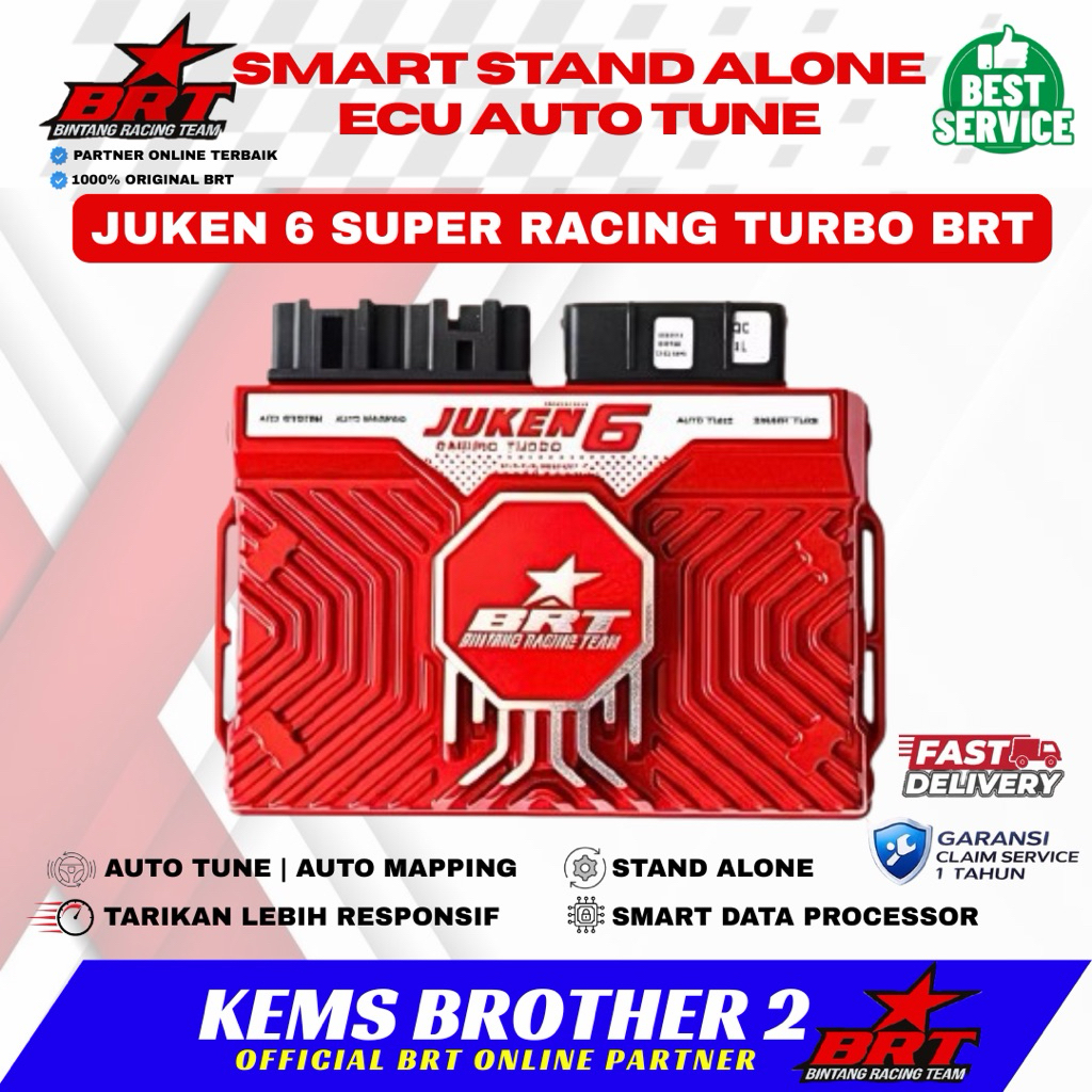 ECU JUKEN 6 SUPER BRT RACING TURBO NMAX NEW AEROX NEW AEROX OLD NON ABS ABS TIPE ACG ORIGINAL BRT