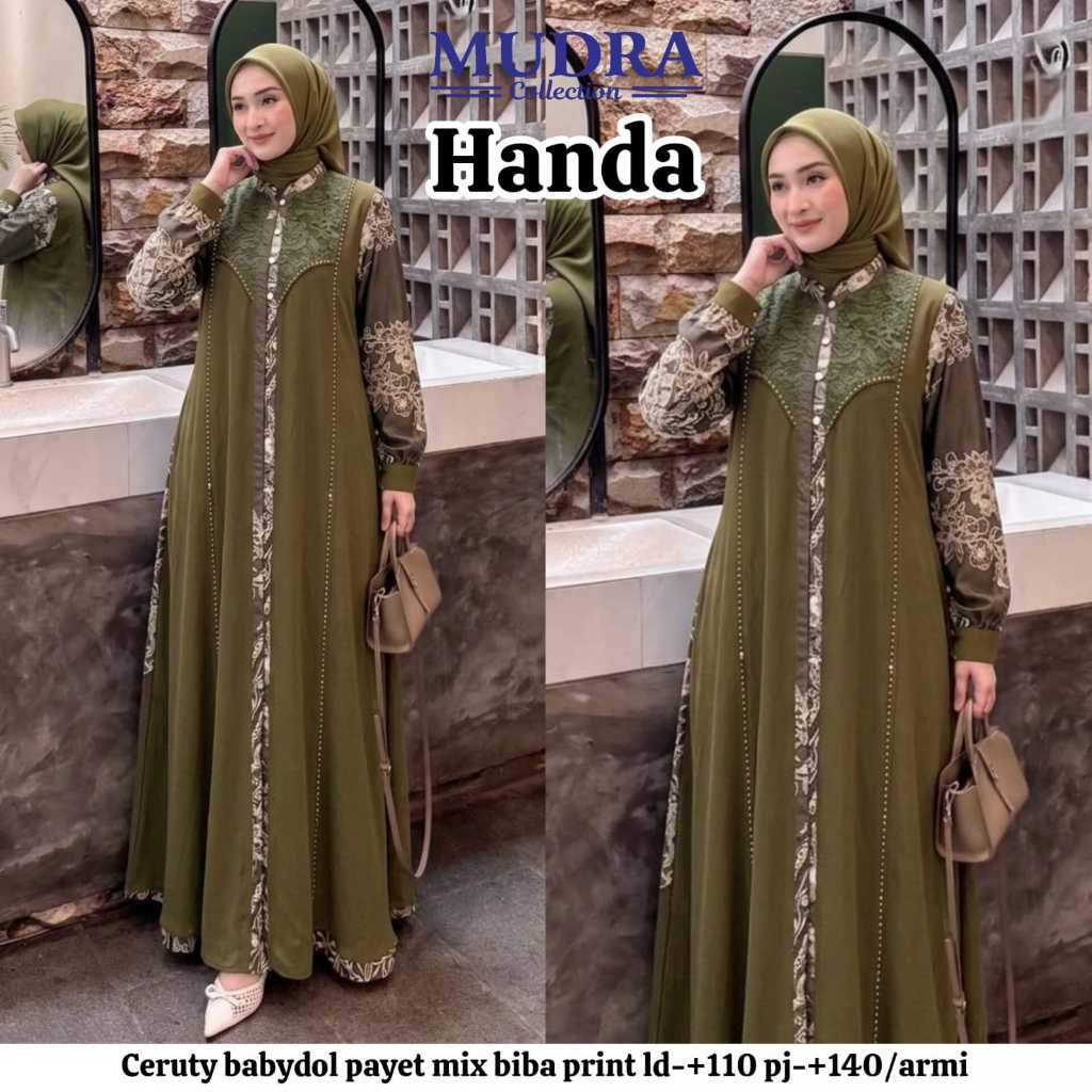Mudra Hijab / Gamis Terbaru / Gamis Wanita / Gamis Premium / Mamba / Handa / Mudra Collection