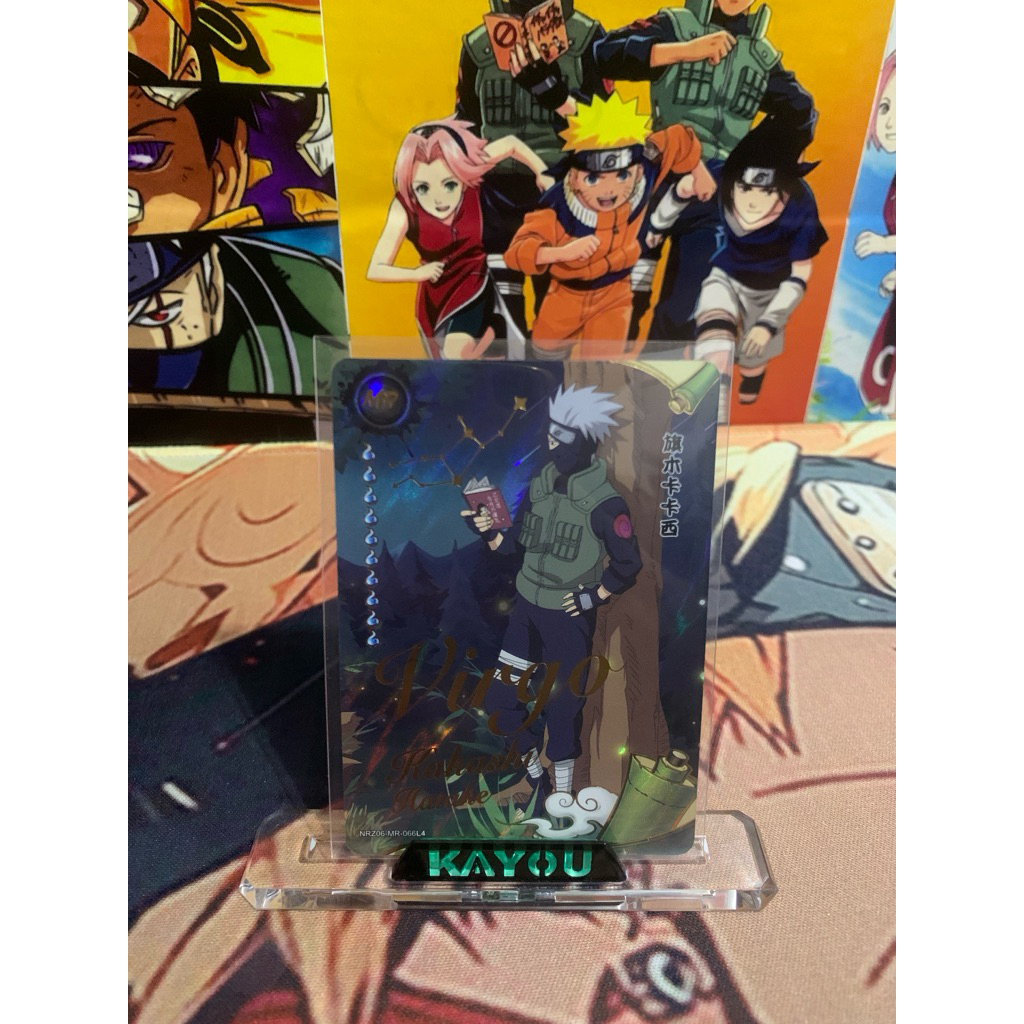 Kartu Naruto MR Kakashi Hatake Holo Foil Horoscope “Leo” Kayou Original