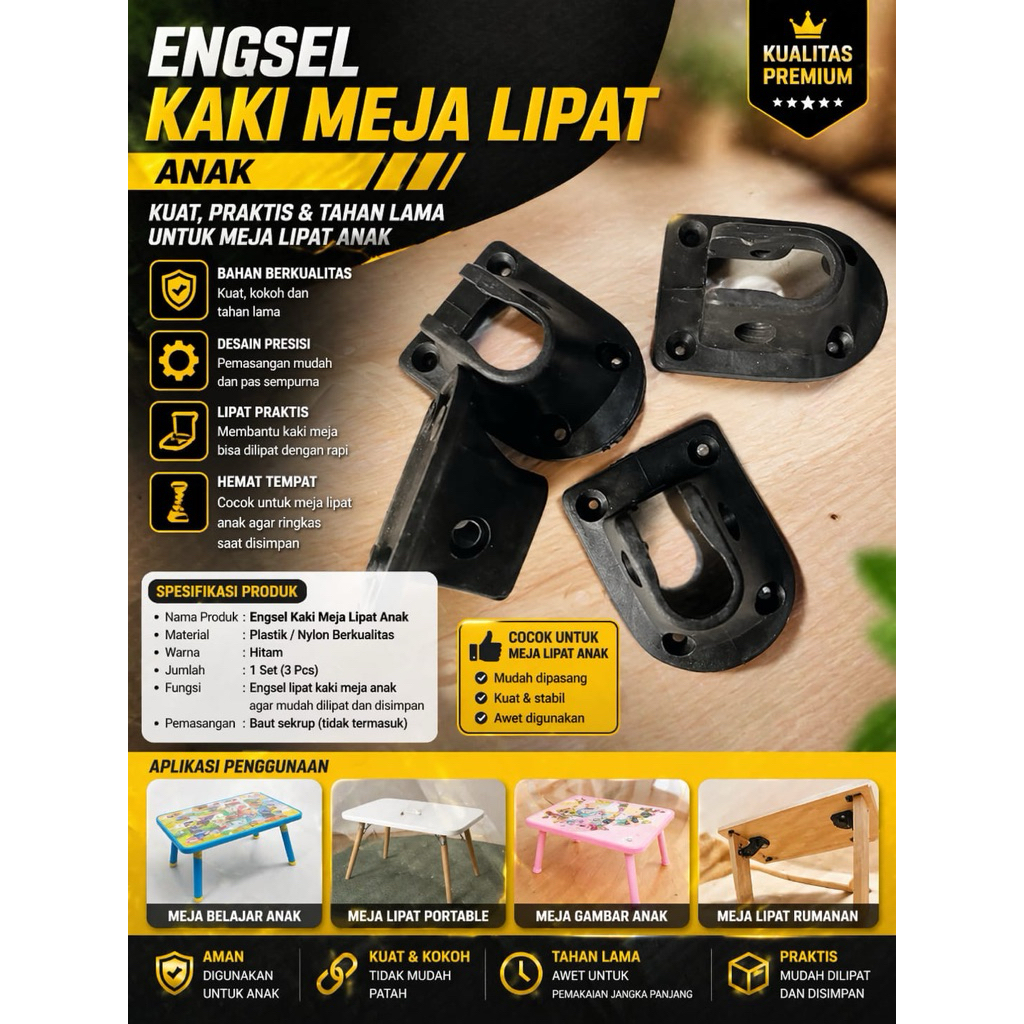 engsel esel kaki meja belajar meja laptop meja anak