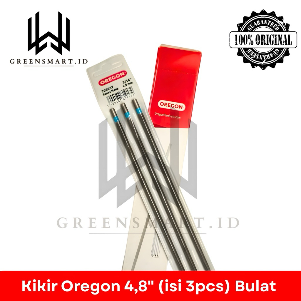 Kikir Oregon 4,8" (isi 3pcs) Bulat Kikir Oregon Asli Original