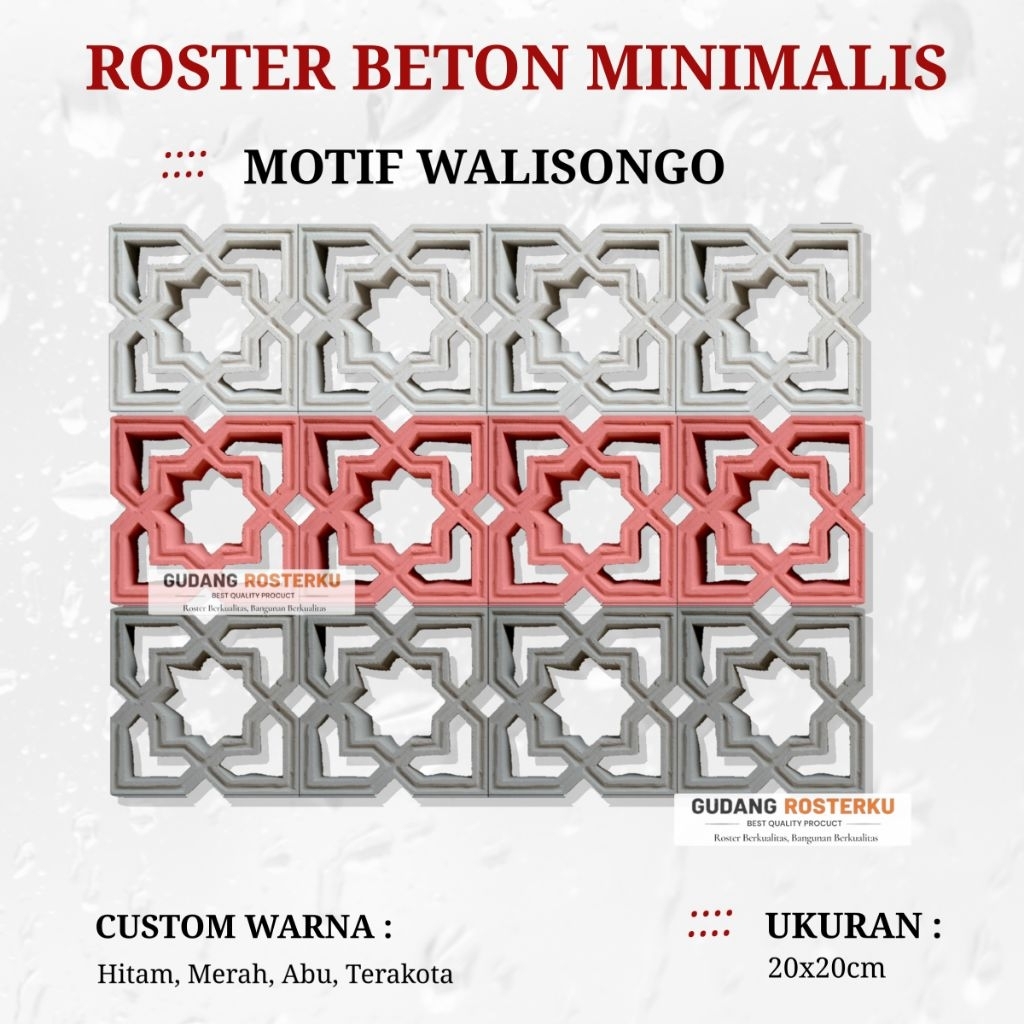 ROSTER BETON MINIMALIS GUDANG ROSTERKU / LOSTER PUTIH MINIMALIS / LOSTER PUTIH