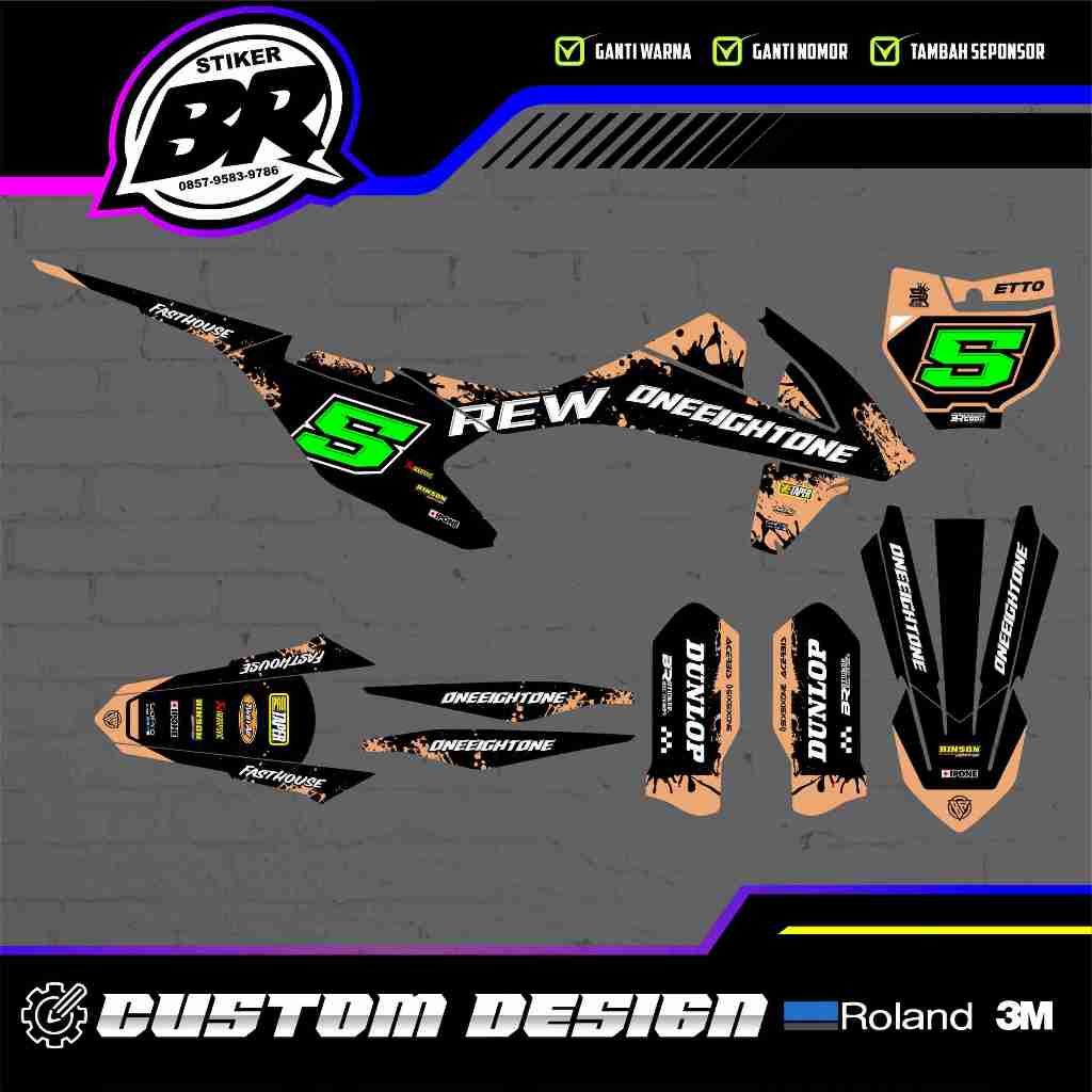DECAL STIKER KTM 85 2020 - KTM 250 2017 - KTM 250 2020-2022 - KTM 85 2014-2016 - PREMIUM FULLBODY CU