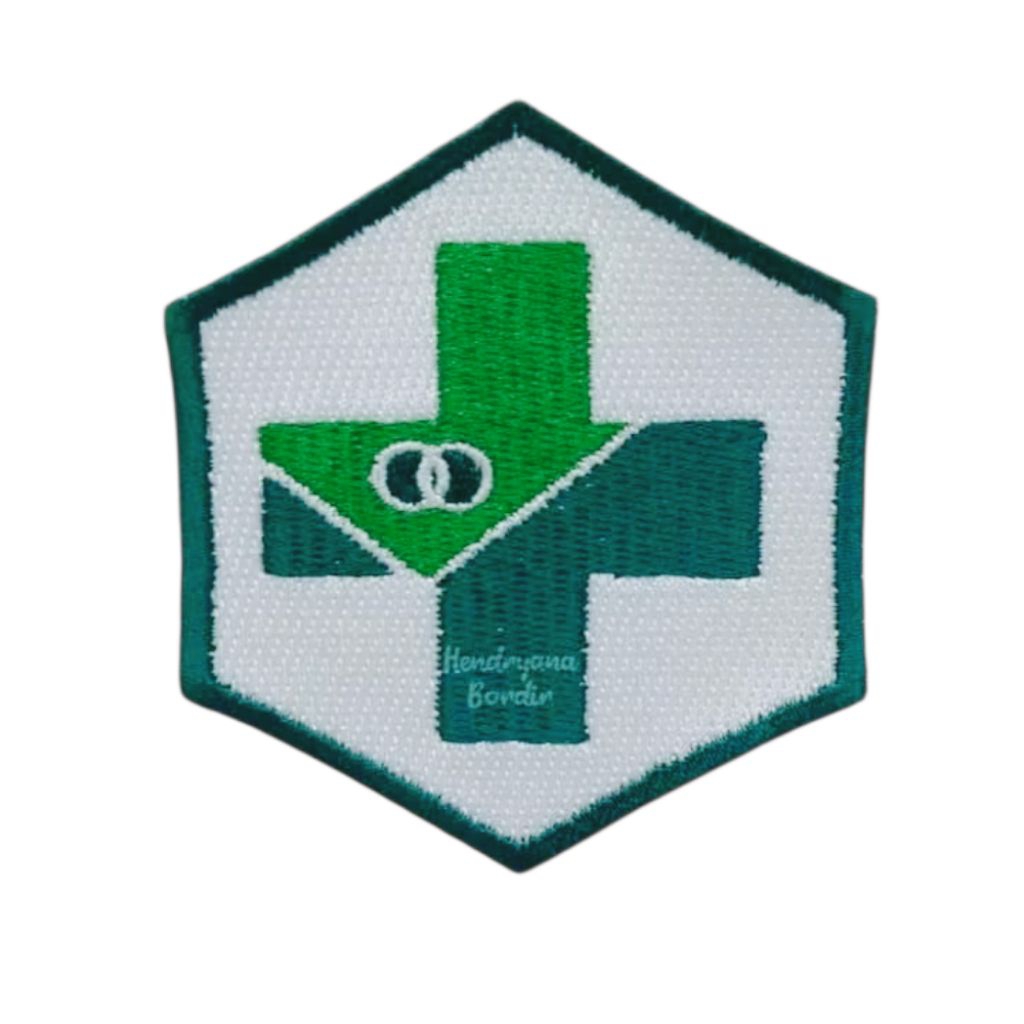 Logo Bordir Puskesmas Kesehatan / Logo Puskesmas / Bordir Logo Puskesmas / Bordir Puskesmas / Logo B