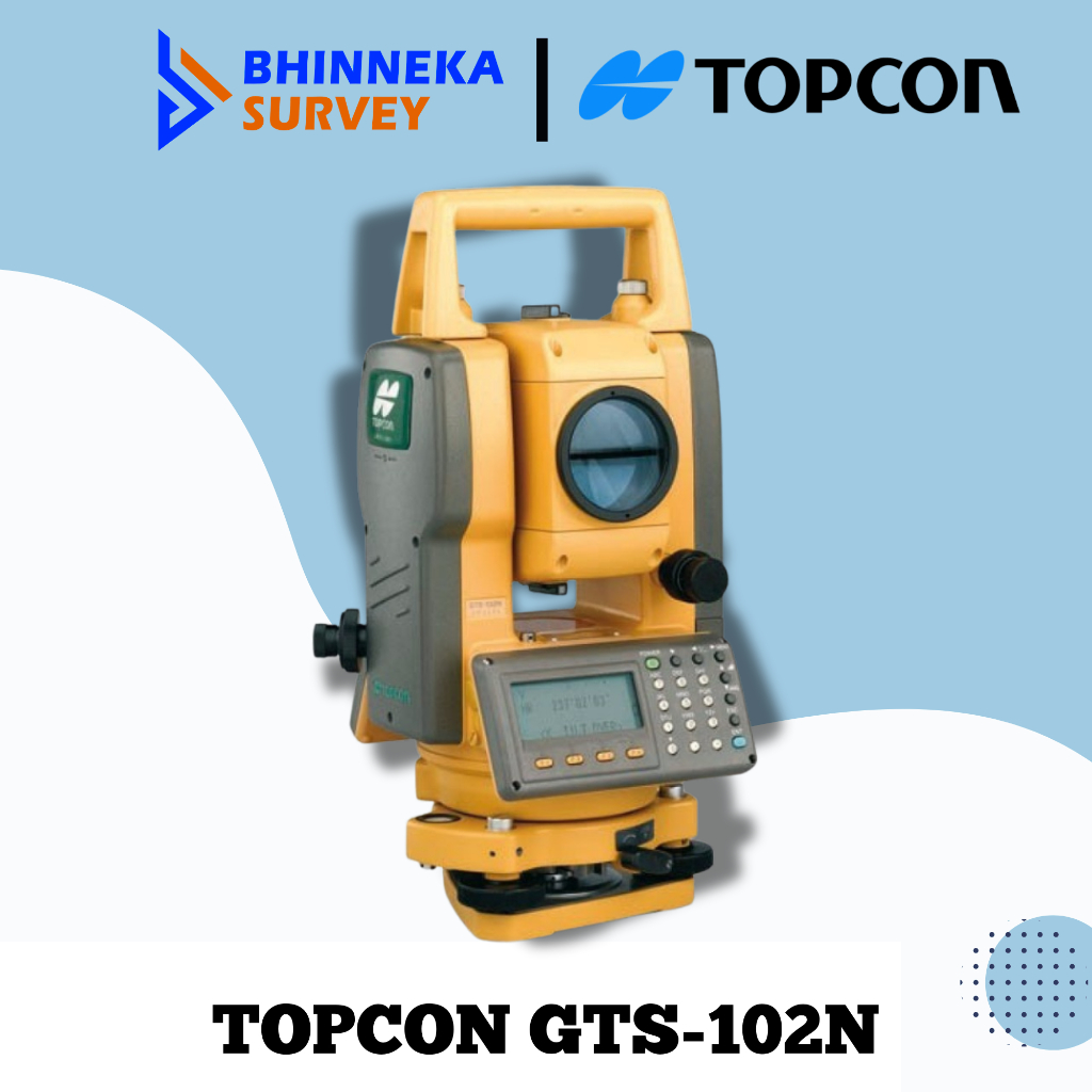 Total Station Topcon GTS 102N, GTS102N, GTS-102 N + Sertifikat & Garansi
