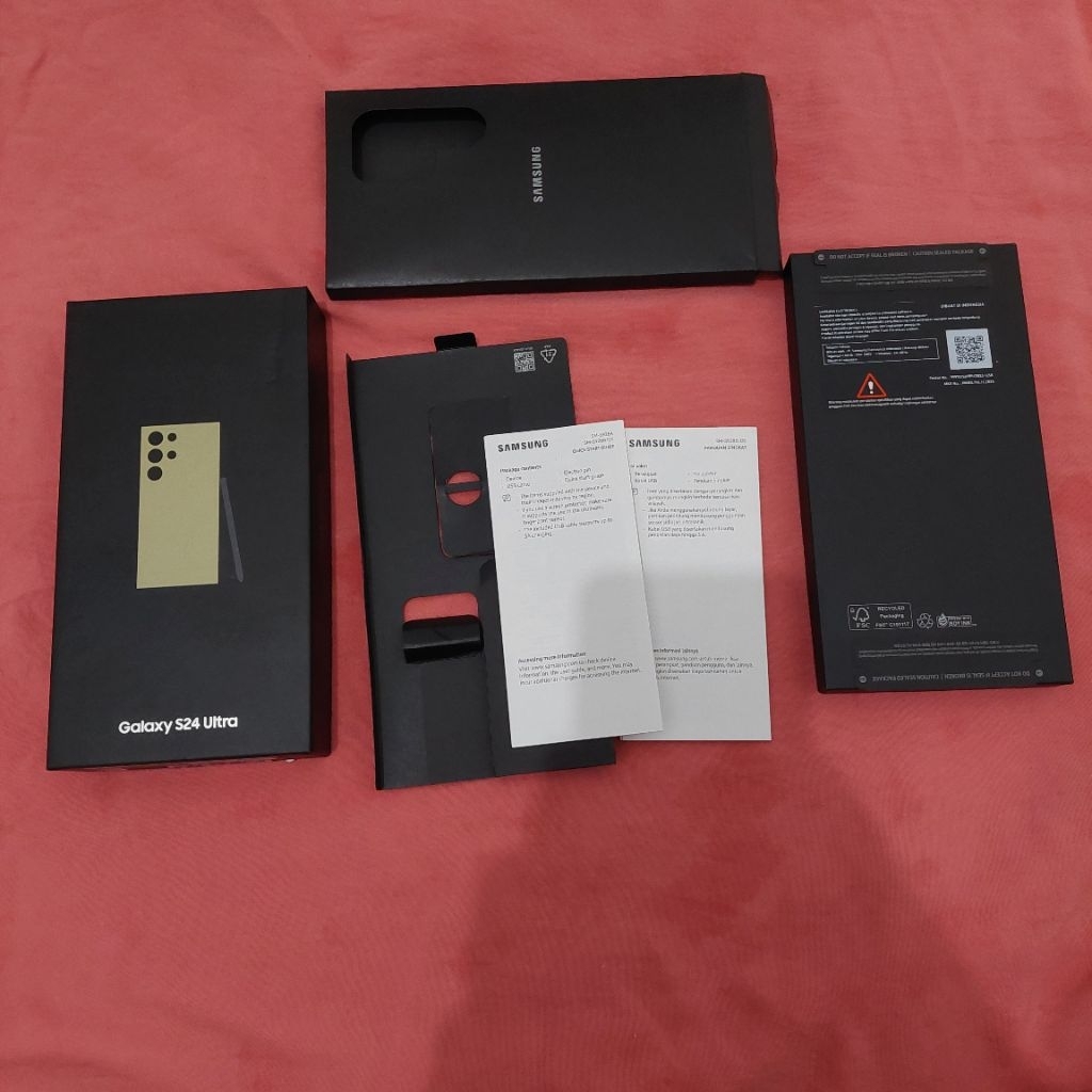DUS BOX SAMSUNG S24 ULTRA YELLOW  BEKAS ORI COPOTAN ASLI