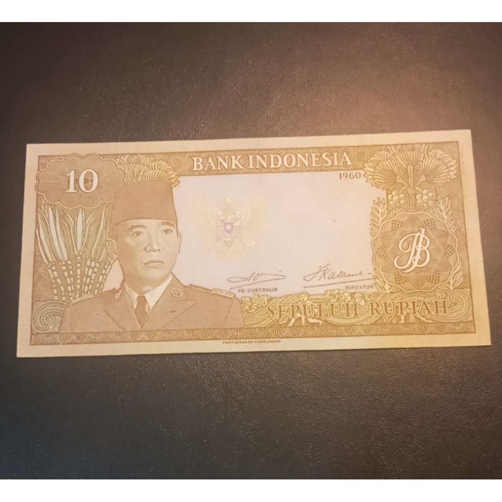 Uang Kuno 10 Rupiah Soekarno Th.1960 Gress