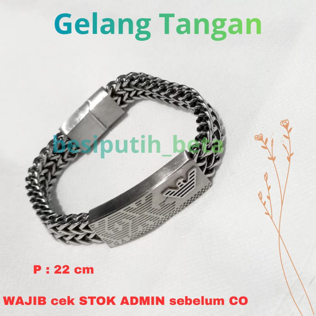 gelang besi putih ambon / besi putih asli