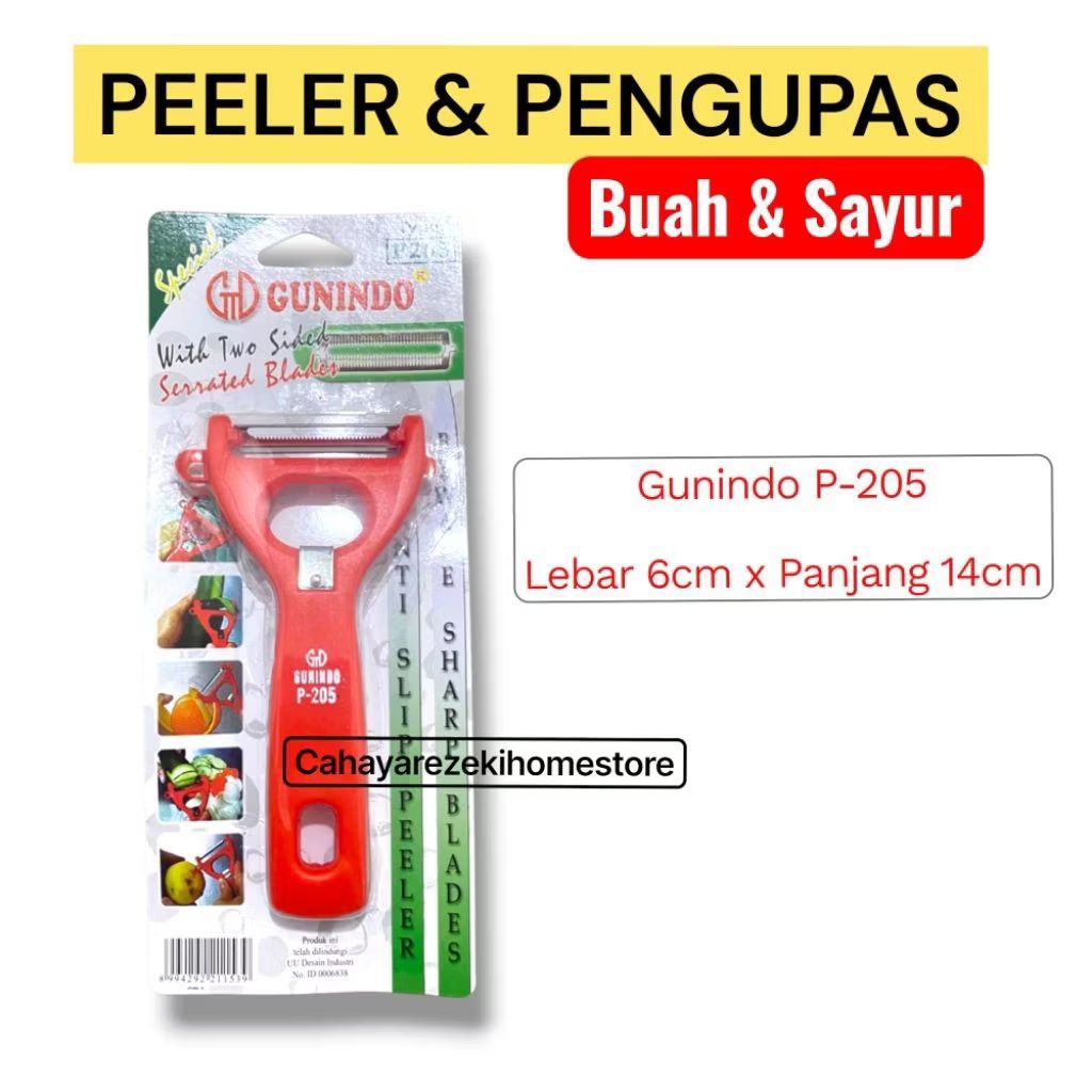 Peeler Pengupas Buah Dan Sayur Gunindo P-205