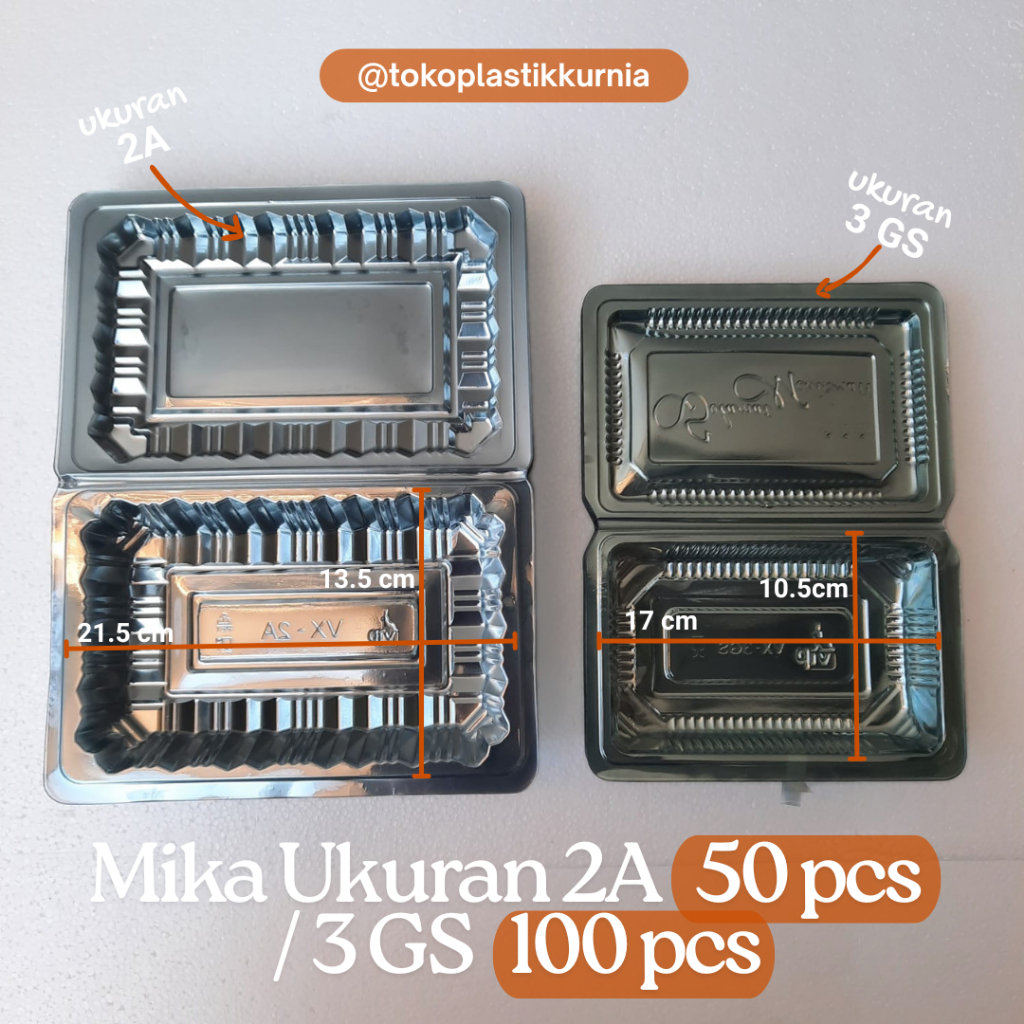 [50pcs/100pcs] Mika makanan / kue  ukuran  2A & 3GS