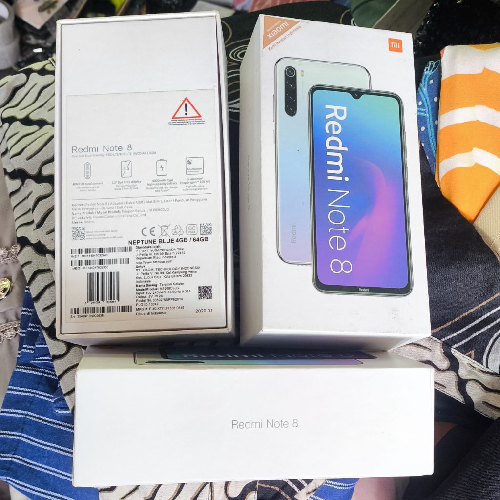 Dus Box Xiaomi Redmi Note 8 Original Seken