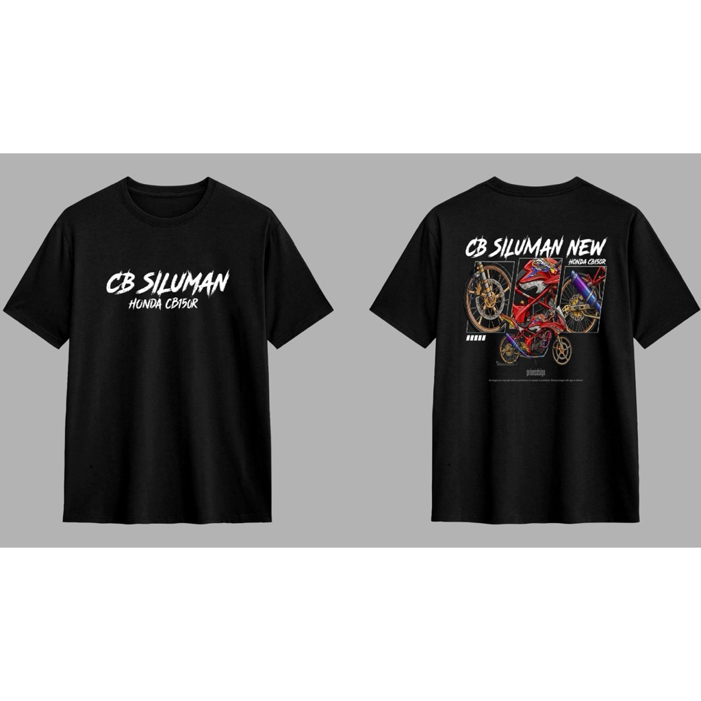 kaos cb siluman warna hitam