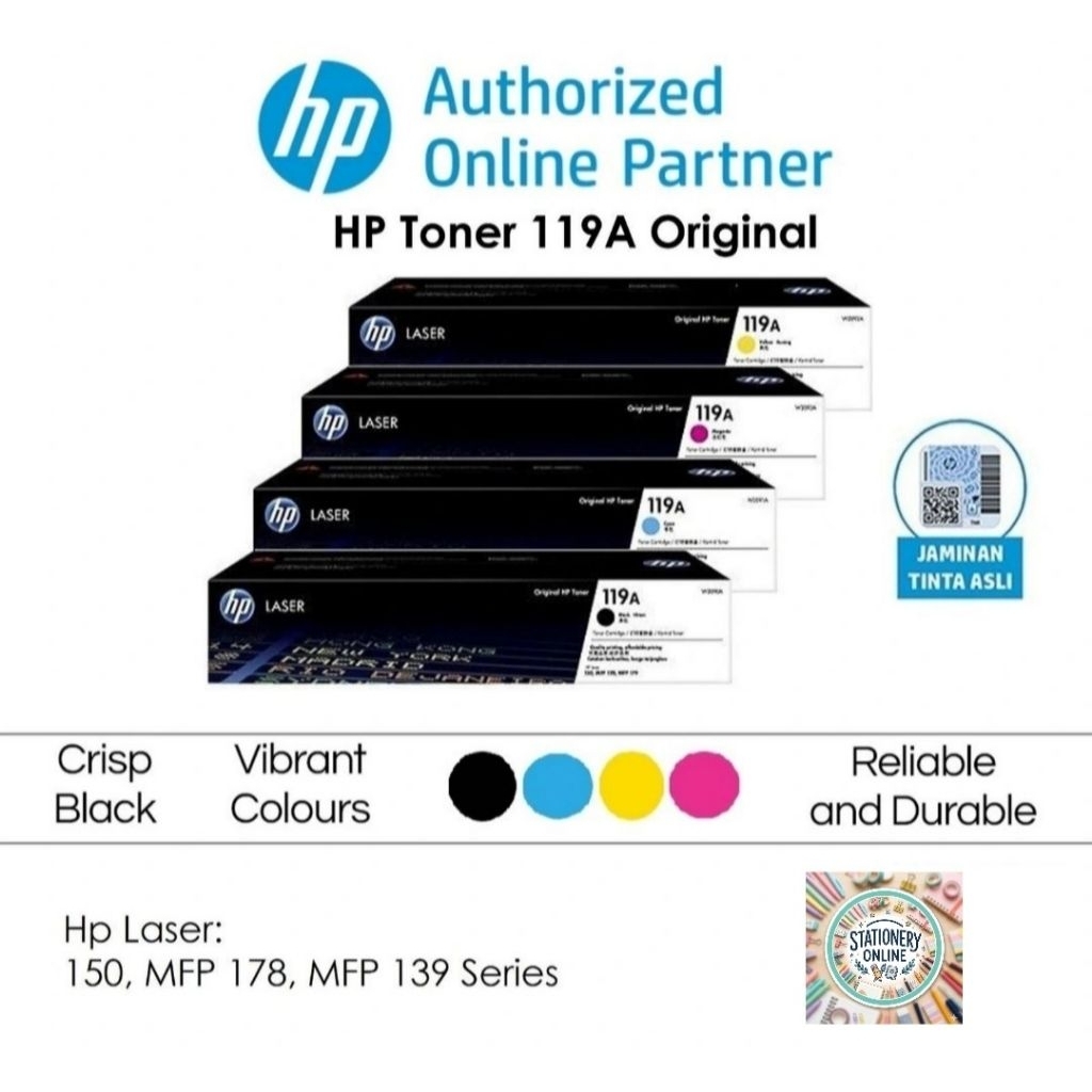 TONER HP LASERJET 119A BLACK COLOR ORIGINAL CARTRIDGE 119A Series