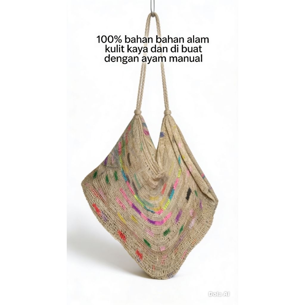 tas Noken Kulit kayu asli