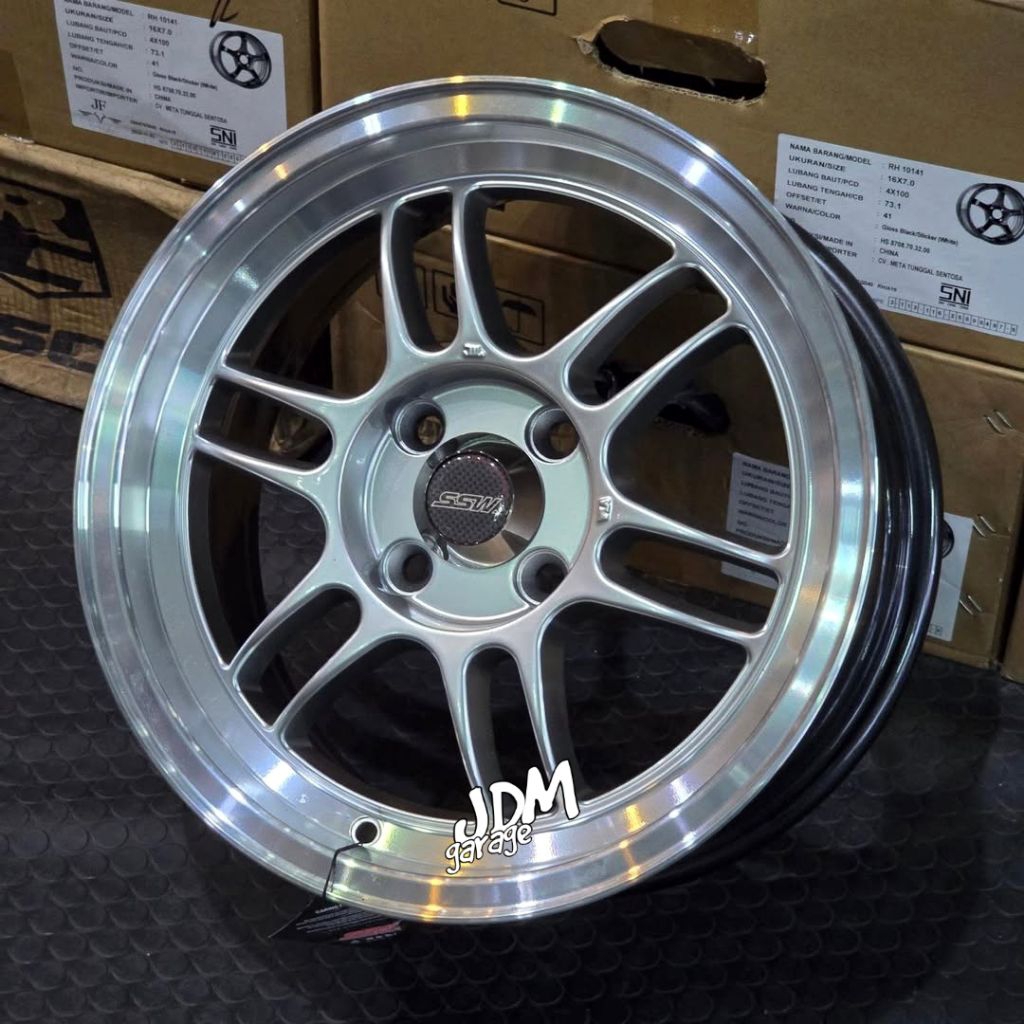 velg ENKEI RPF1 SSW ORIGINAL THAILAND r15 lebar 7 pcd 4x100 et 41 velg mobil ring 15 pnp mobil agya 