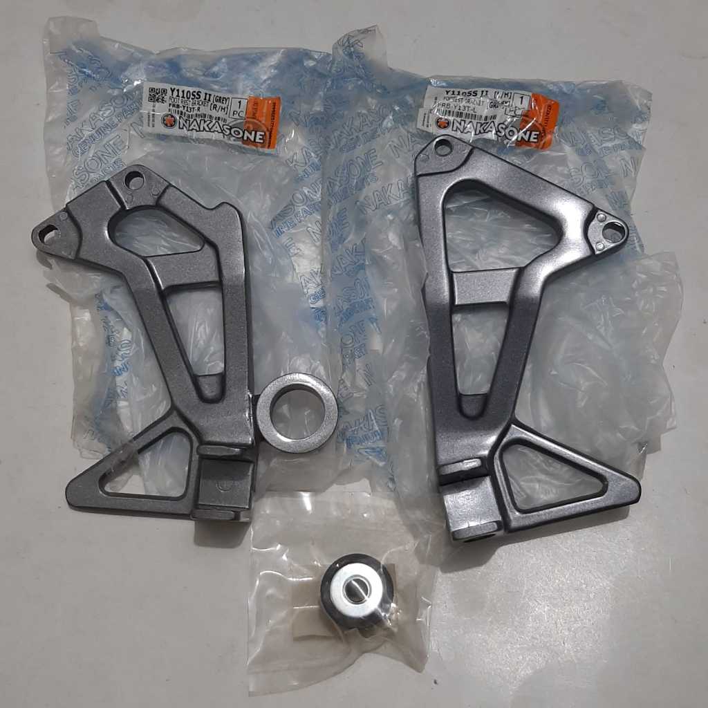 BRAKET BRACKET PIJAKAN KAKI FOOTSTEP BELAKANG + BUSHING KNALPOT (YAMAHA SS TWO 2 MALAYSIA)