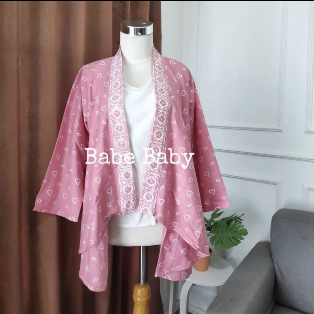 Atasan Wanita Outer Blazer Kebaya Batik Jumputan