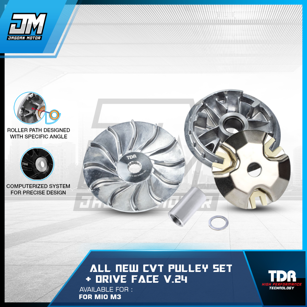 TDR Pulley Set + Drive Chain Mio M3 (V.24)