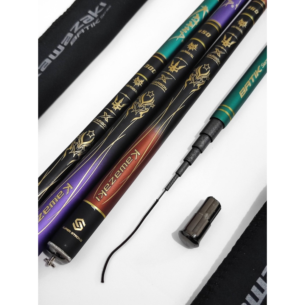 Joran Pancing Katana KAWAZAKI CARBON POLE – Joran Tegek Kuat, Ringan, dan Responsif