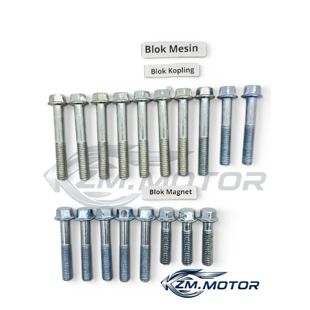 PROMO Baut blok mesin supra x 125 R / baut blok mesin motor supra x 125 R murah